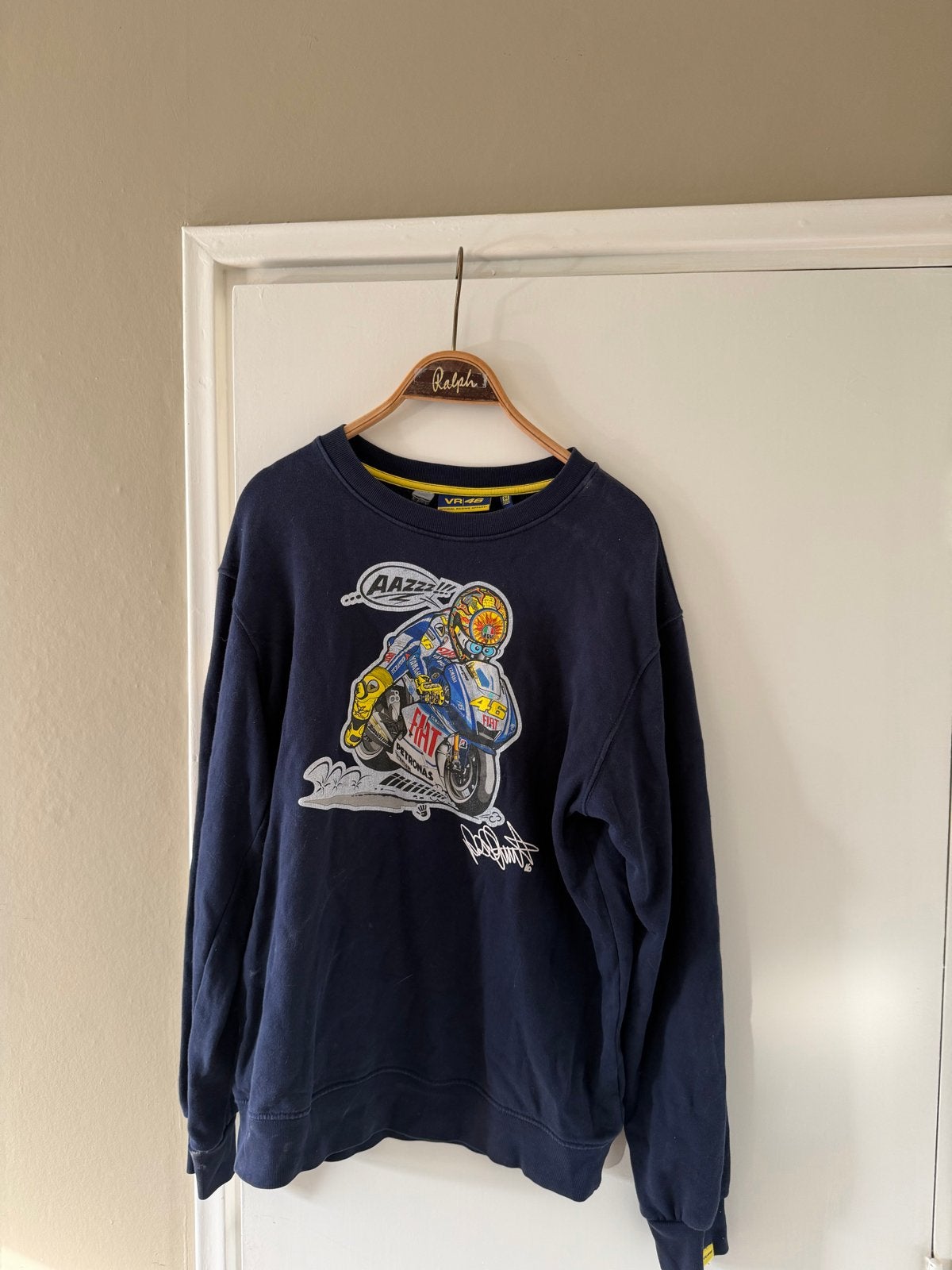 Rossi VR46 Trui Maat M - Official Racing Apparel, Ophalen of Verzenden, Gedragen, Maat 48/50 (M), Blauw