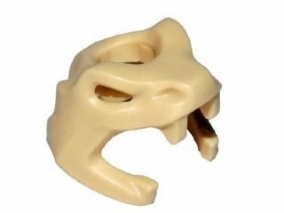 Lego Tan Minifigure, Headgear Helmet Snake Skull, Gebruikt, Lego, Accessoire, Ophalen of Verzenden
