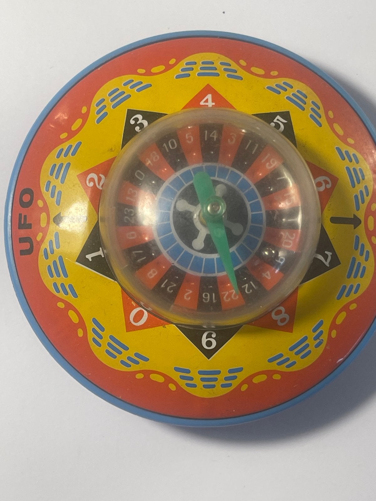 Vintage UFO Roulette Speelgoedje Blik Japan Jaren '60, Verzenden, Gebruikt