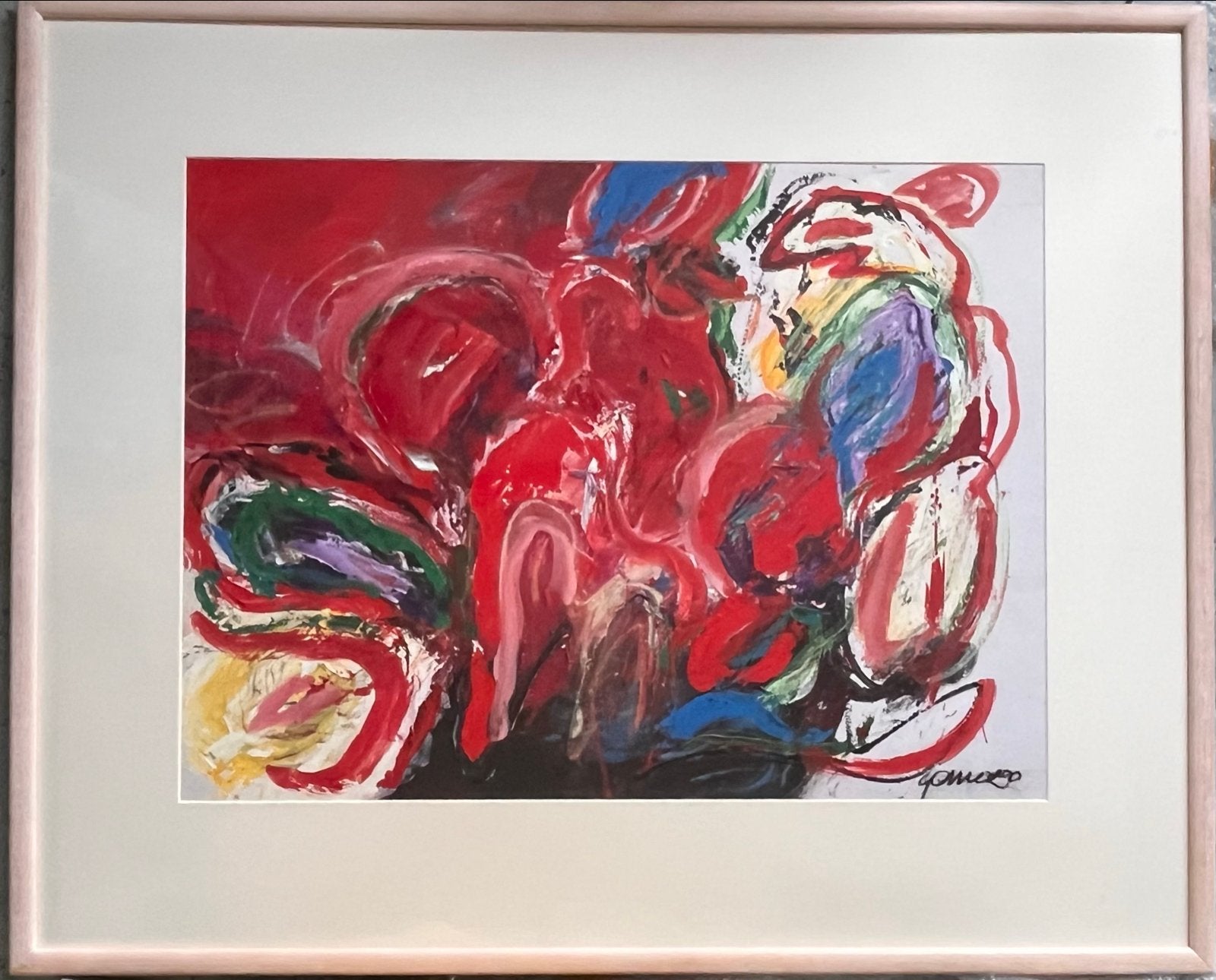 Gerriet Postma, gouache dubbelzijdig beschilderd!, Ophalen