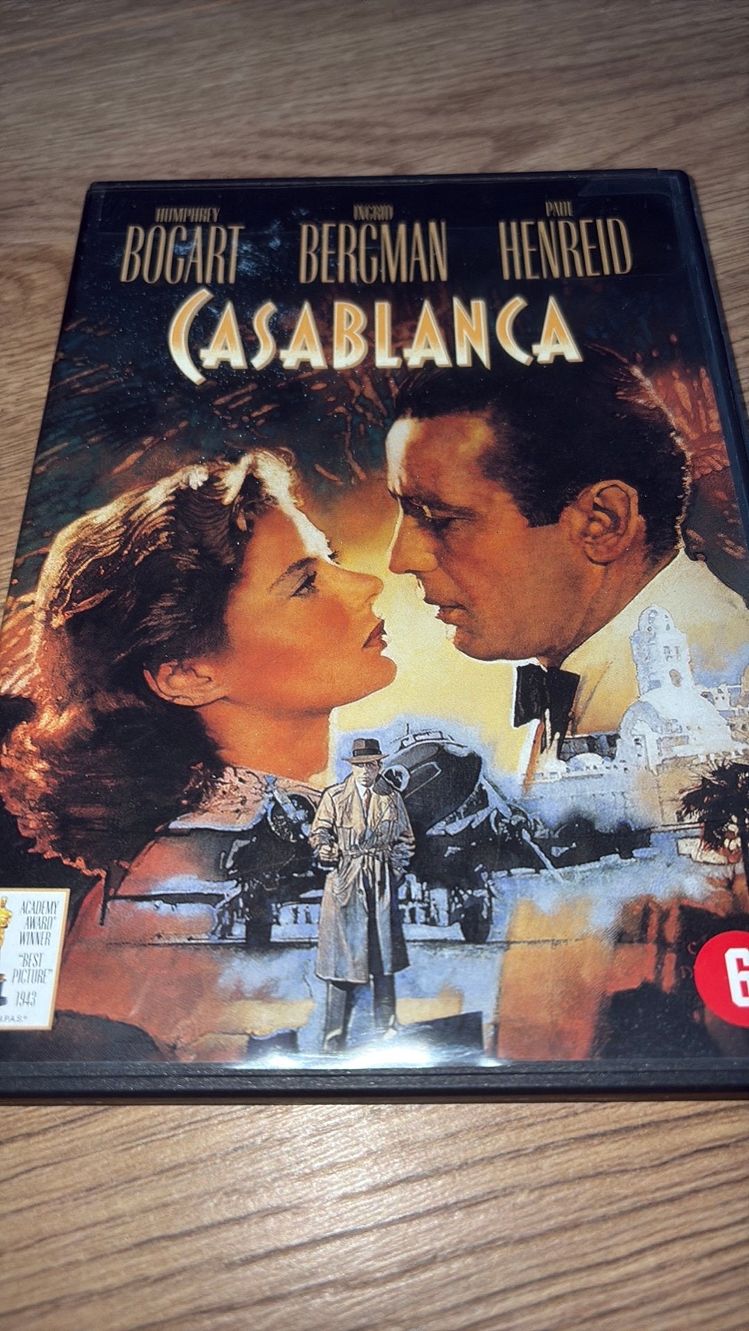 Casablanca met Humphrey Bogarten Ingrid Bergman., Vanaf 16 jaar, Ophalen of Verzenden, Zo goed als nieuw, Actie en Avontuur