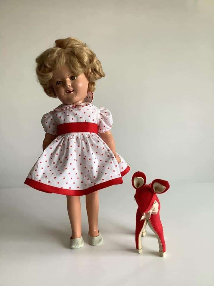 Antieke Shirley Temple pop van Ideal, Verzamelen, Poppen, Ophalen of Verzenden, Gebruikt, Pop