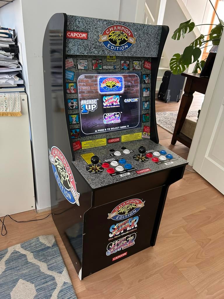 Arcade Street Fighter II spel computer, Verzamelen, Automaten | Gokkasten en Fruitautomaten, Overige munten, Ophalen, Zo goed als nieuw