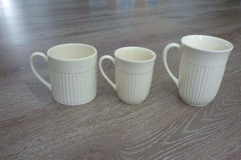 Wedgwood Edme SENSEOBEKERTJES/MOKJES los te koop, Klassiek, Zo goed als nieuw, Mok, Ophalen of Verzenden
