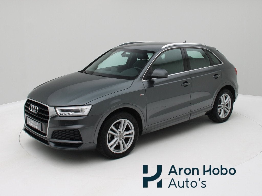Audi Q3 1.4 TFSI CoD S-Line Led, Cruisecontrol, Trekhaak, 1380 kg, 4 cilinders, 150 pk, Leder en Stof