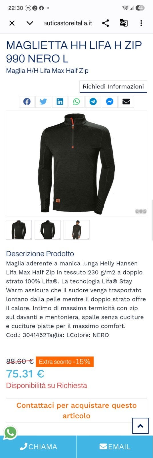 Helly Hansen LIFA Max Half Zip Baselayer - Zwart, Helly Hansen, Zwart, Nieuw, Overige maten