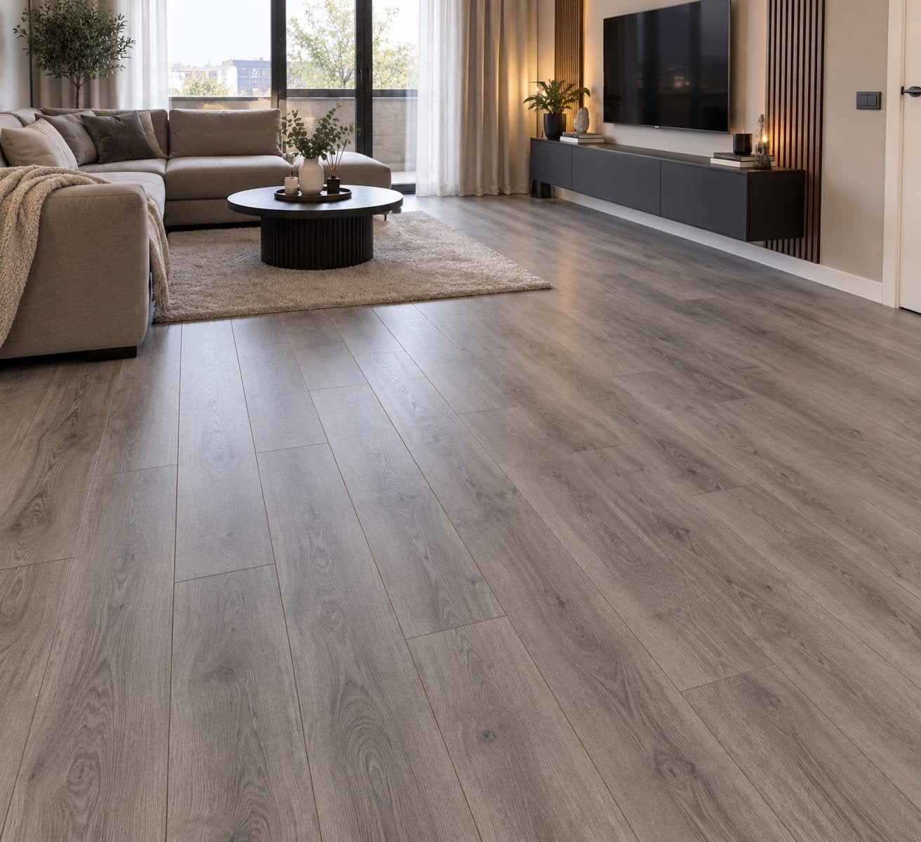 laminaat 60 m2 licht grijs, Ophalen of Verzenden
