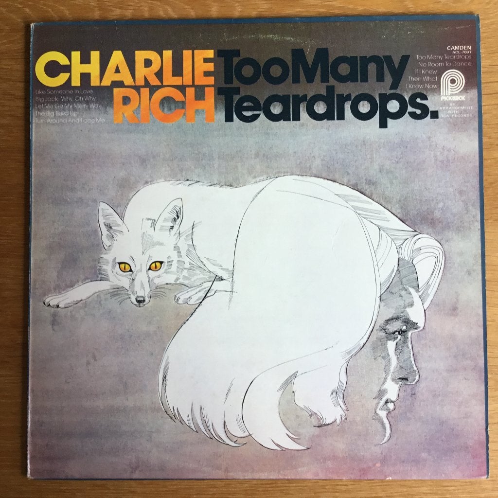 Charlie Rich - Too Many Teardrops LP, Ophalen, Gebruikt, 12 inch
