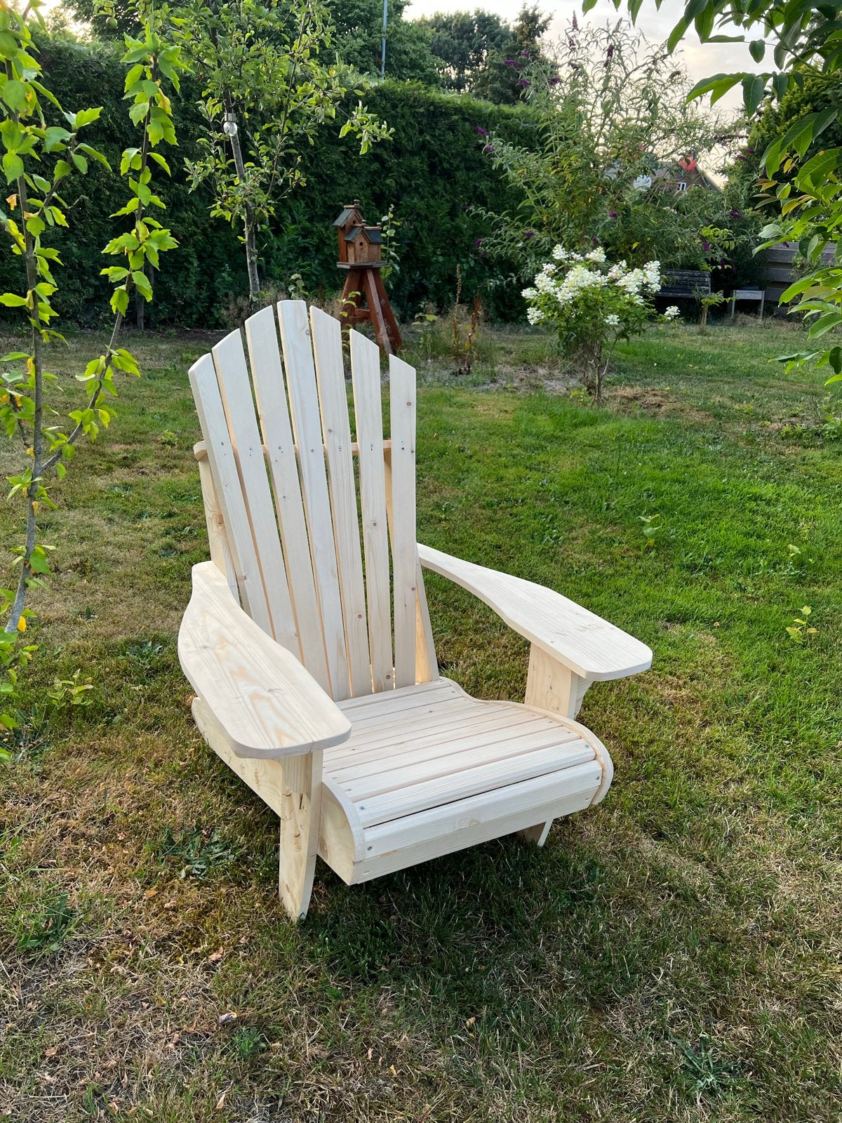 Adirondack stoel van hout - Tuinstoel, Ophalen of Verzenden, Zo goed als nieuw, Hout