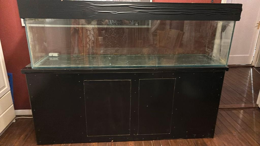 Groot aquarium volglas 180x45x45 ca 350 liter, Ophalen, Zo goed als nieuw, Leeg aquarium