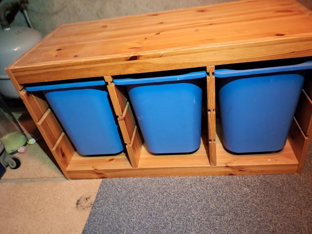 Ikea speelgoed opberg kast met 3 bakken, Ophalen, Minder dan 50 cm, Minder dan 75 cm, 105 cm of meer