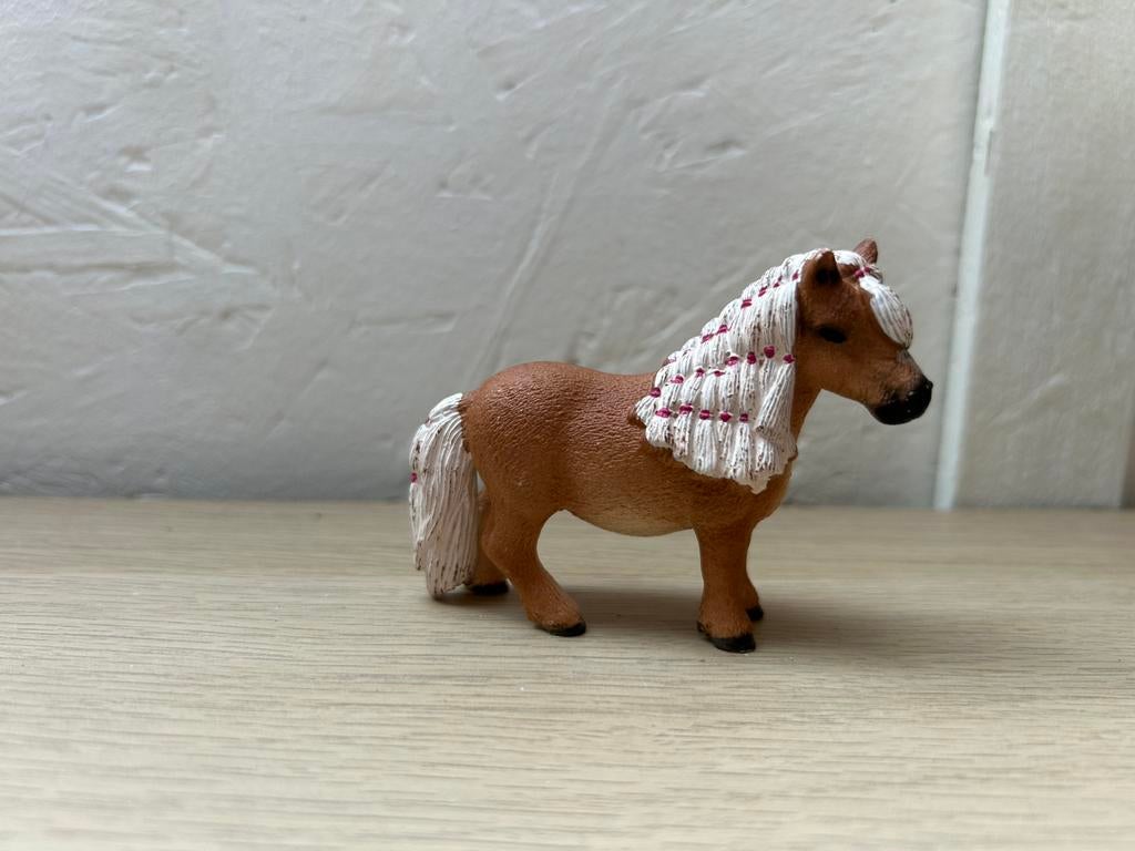 Schleich mini shetlander 75, Ophalen of Verzenden, Zo goed als nieuw, Paard, Beeldje of Figuurtje