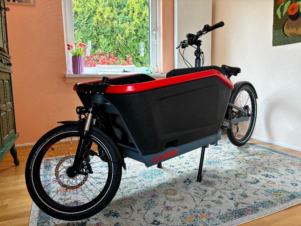 Cube Cargo Sport Dual Hybrid 1000, Fietsen en Brommers, Fietsen | Bakfietsen, Zo goed als nieuw, 2 kinderen, Schijfrem, Huif