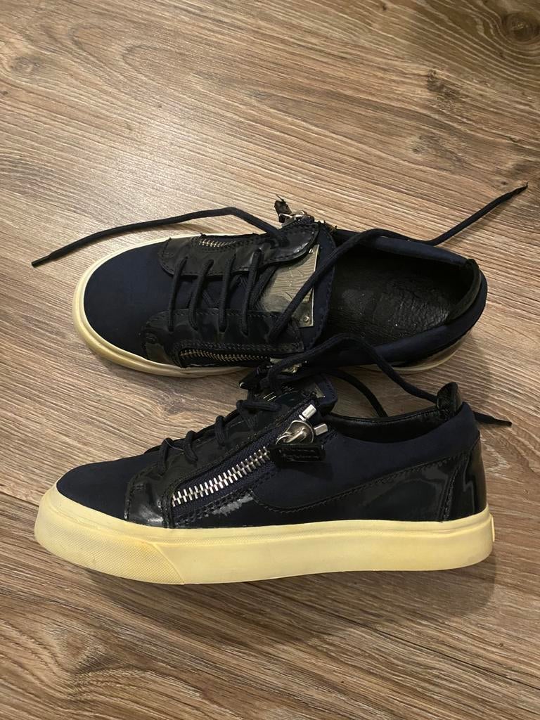 Originele Giuseppe Zanotti Double Zip Low Sneaker Maat 36, Kleding | Dames, Schoenen, Blauw, Ophalen of Verzenden, Sneakers of Gympen