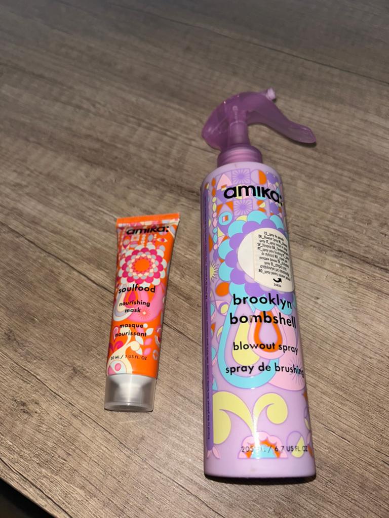 Amika Soulfood Nourishing Mask & Brooklyn Bombshell Spray, Sieraden, Tassen en Uiterlijk, Uiterlijk | Haarverzorging, Ophalen of Verzenden