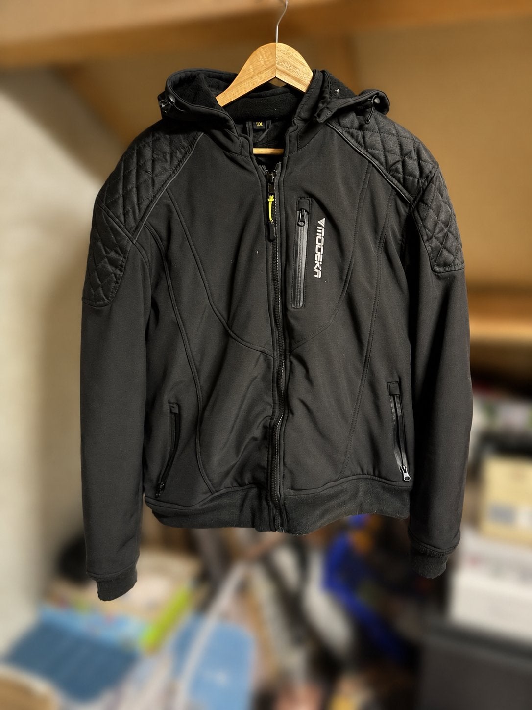 Motorjas XL met bescherming - Modeka, Ophalen of Verzenden, Tweedehands, Heren, Jas | textiel