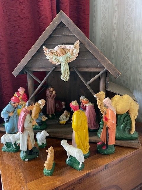 Kerstgroep  16 cm., Diversen, Verzenden, Gebruikt