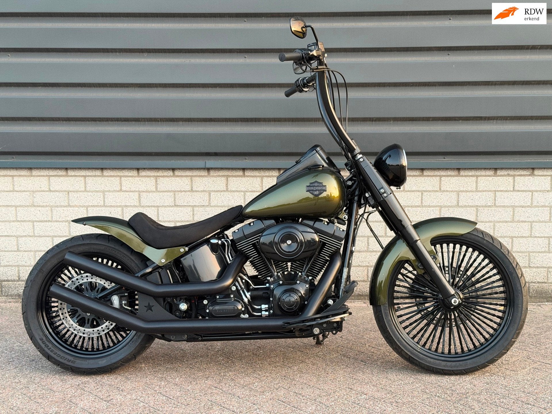 Harley Davidson FLSTF Softail Fat Boy 21” Fat Spokes Dakot, 1688 cc, LED Verlichting, Chopper, Bedrijf