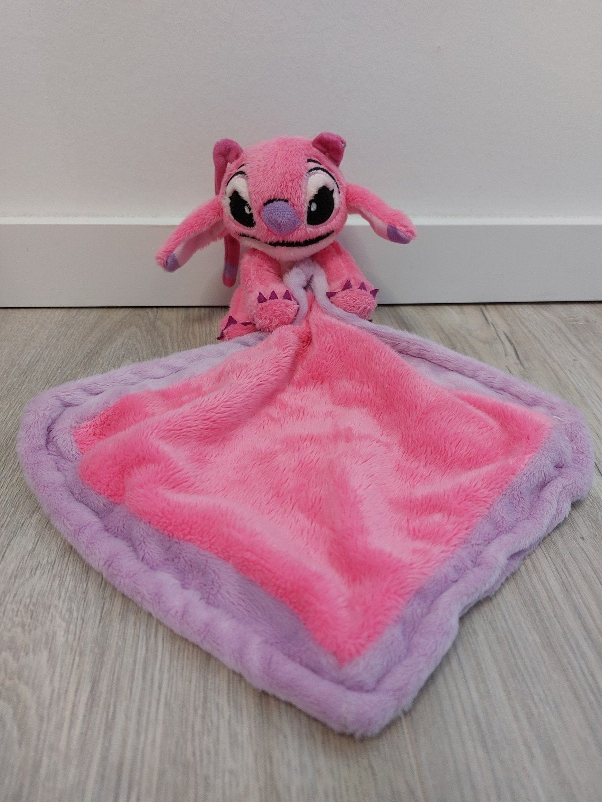 Knuffel knuffeldoekje stitch Angel roze monster Disney L1087, Ophalen of Verzenden, Zo goed als nieuw