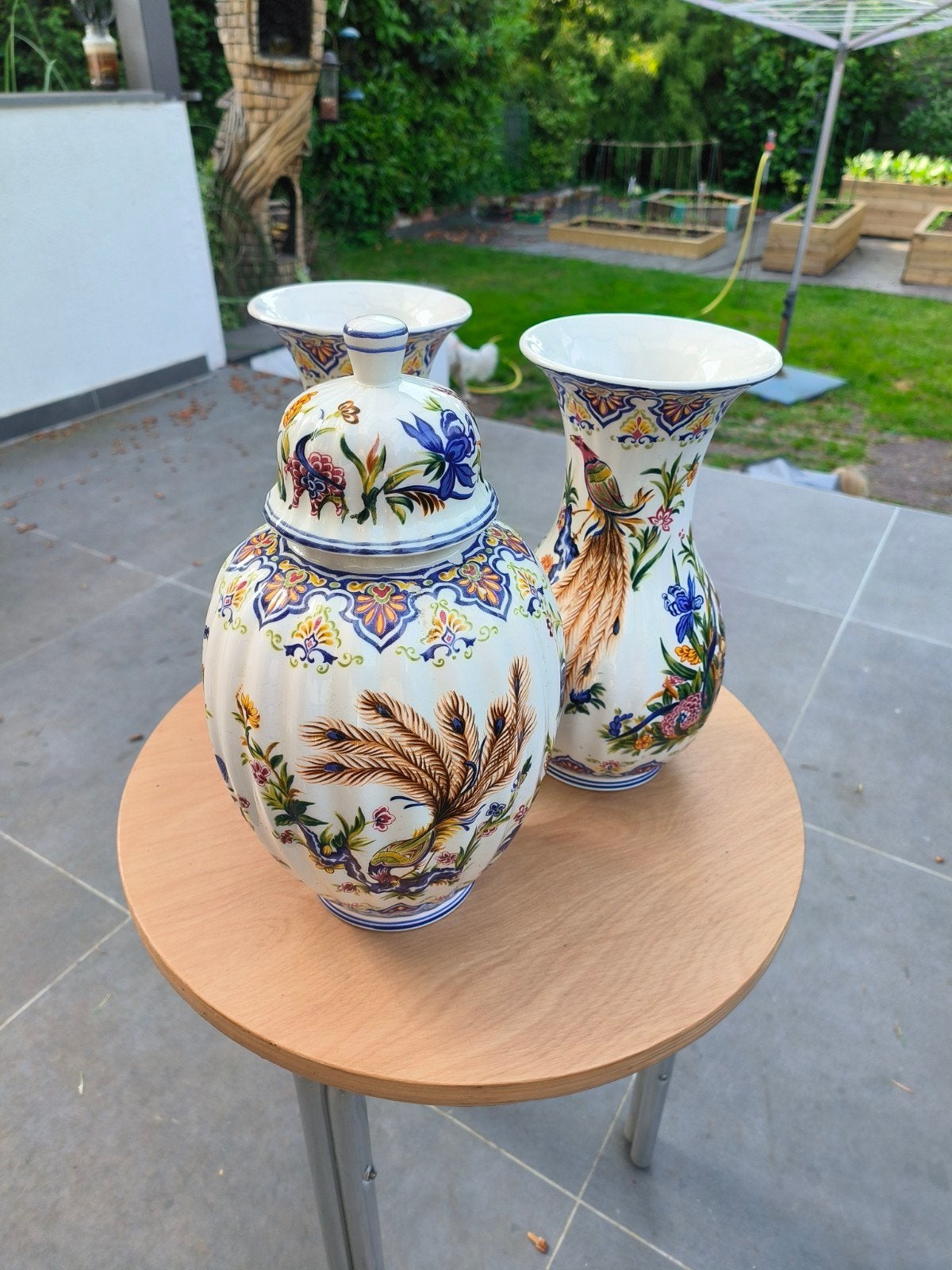 Set van 2 vazen en 1 pot met Chinese schildering, Antiek en Kunst, Ophalen