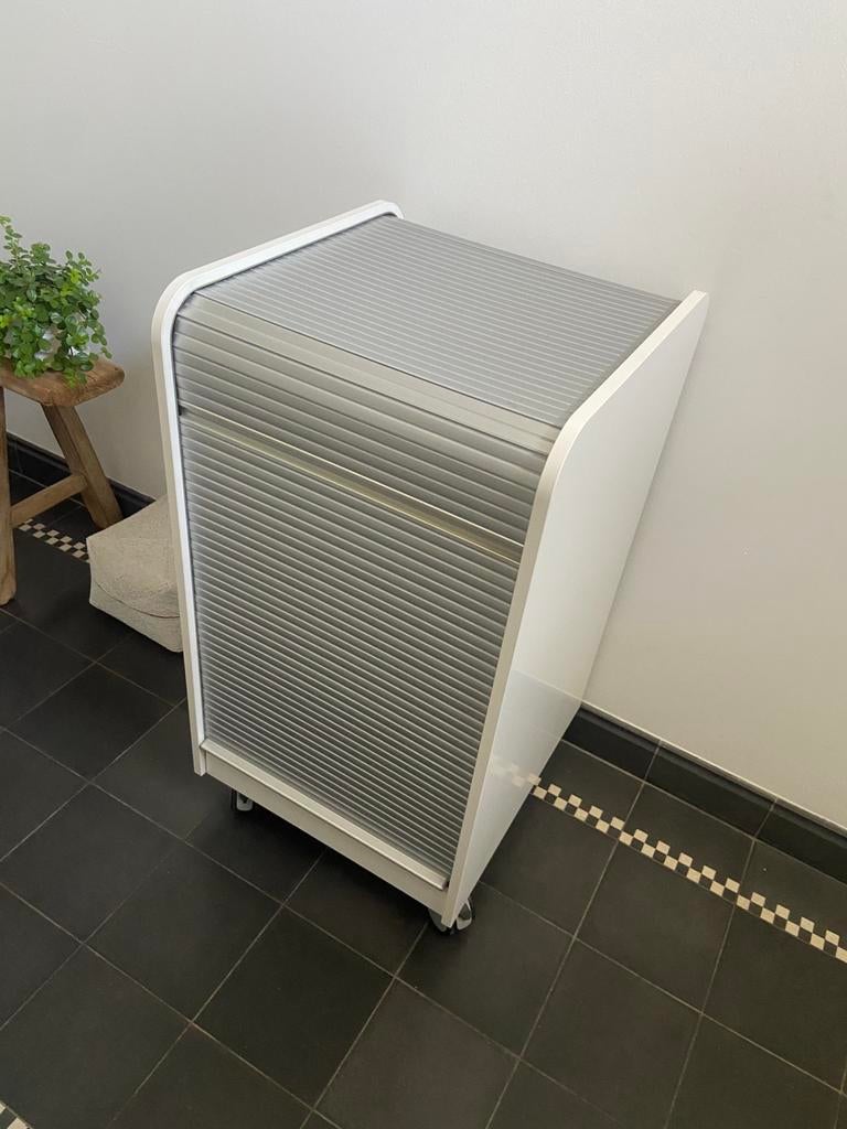 Roldeurkastjr wit, Huis en Inrichting, Kasten | Roldeurkasten en Archiefkasten, Ophalen, 50 tot 100 cm, Zo goed als nieuw, Minder dan 100 cm