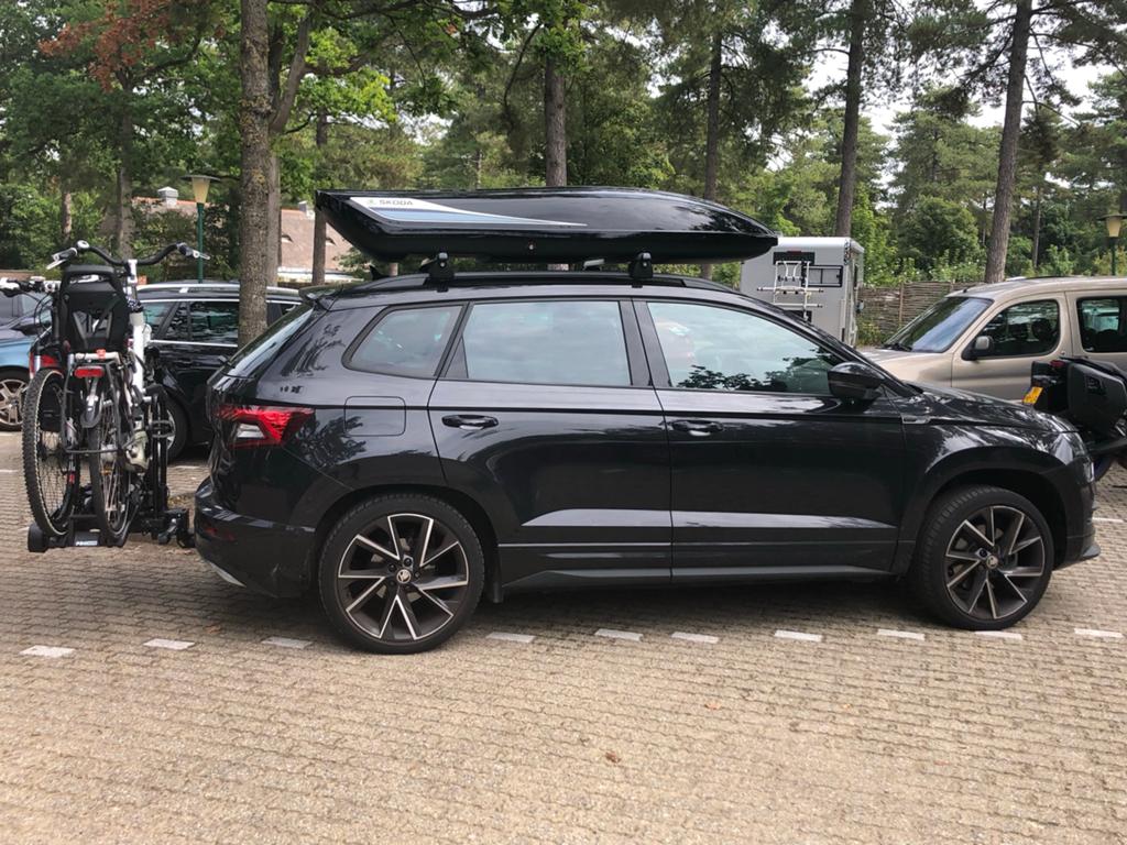 Te huur: dakkoffer Skoda (Volkswagen/Seat), Auto diversen, Dakkoffers, Ophalen, Zo goed als nieuw