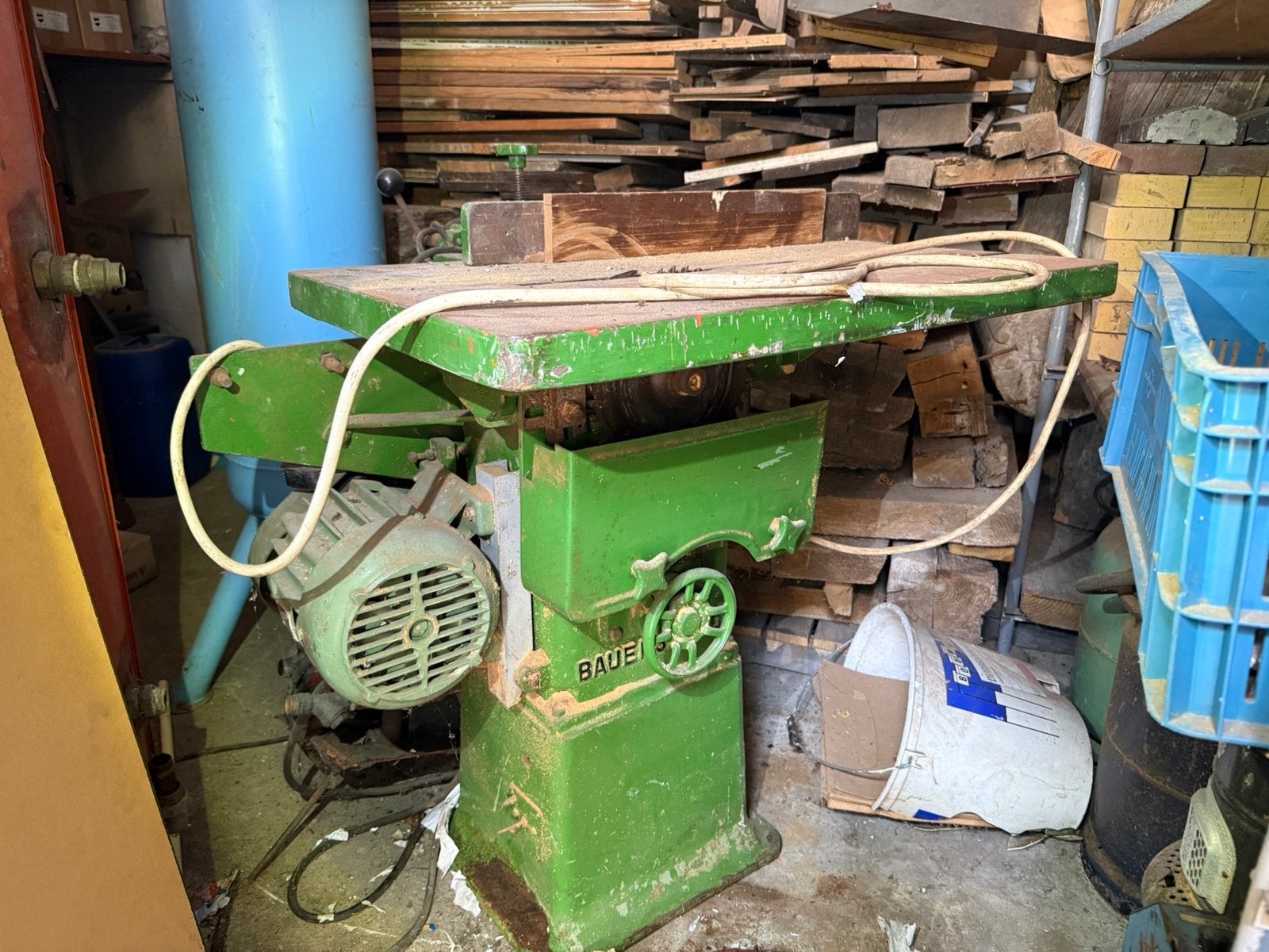 Bauersfeld houtbewerkingsmachine zaag/frees 380V, Ophalen