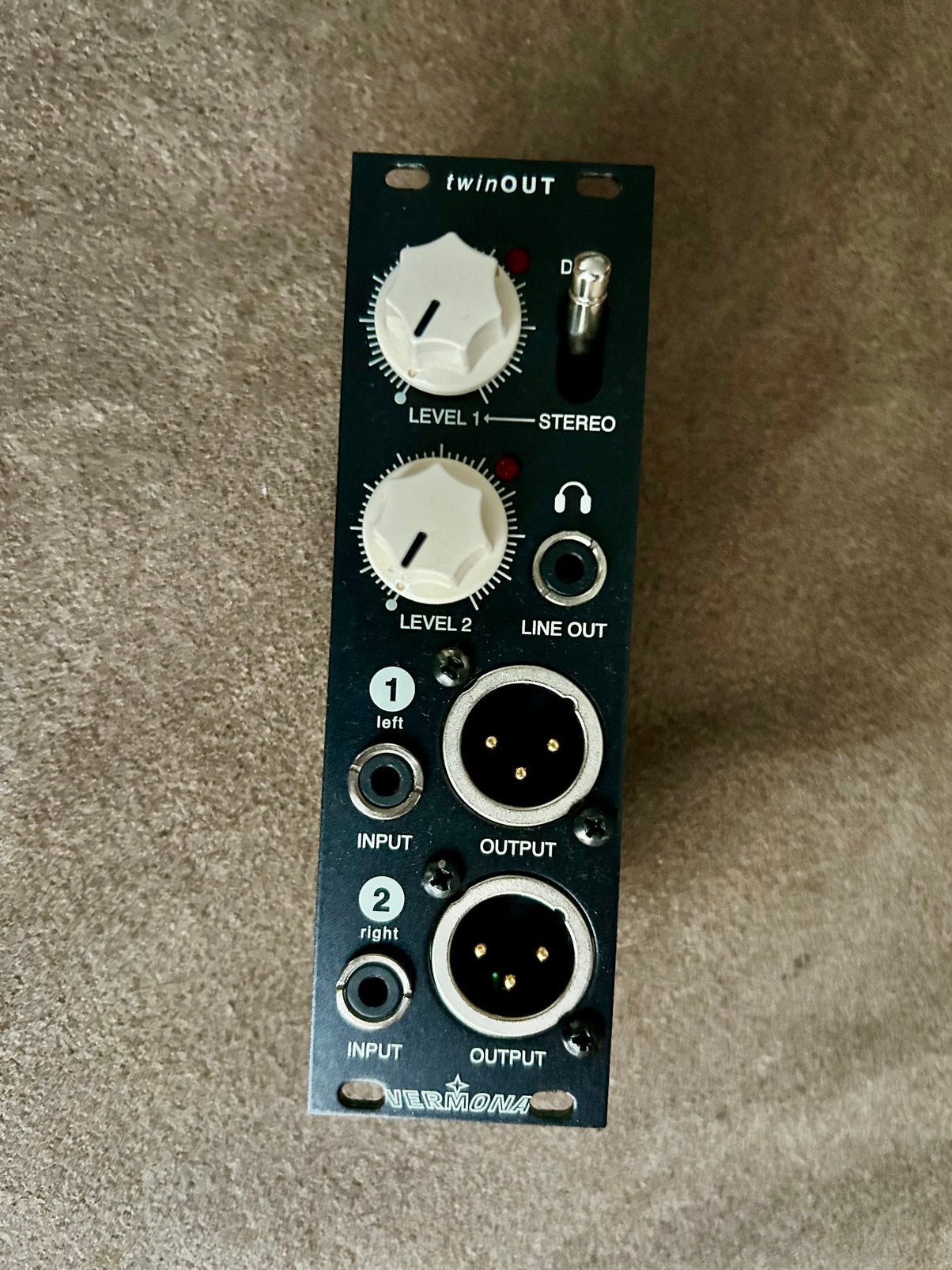 Vermona Twin Out - Eurorack output module met XLR outputs, Ophalen of Verzenden, Zo goed als nieuw