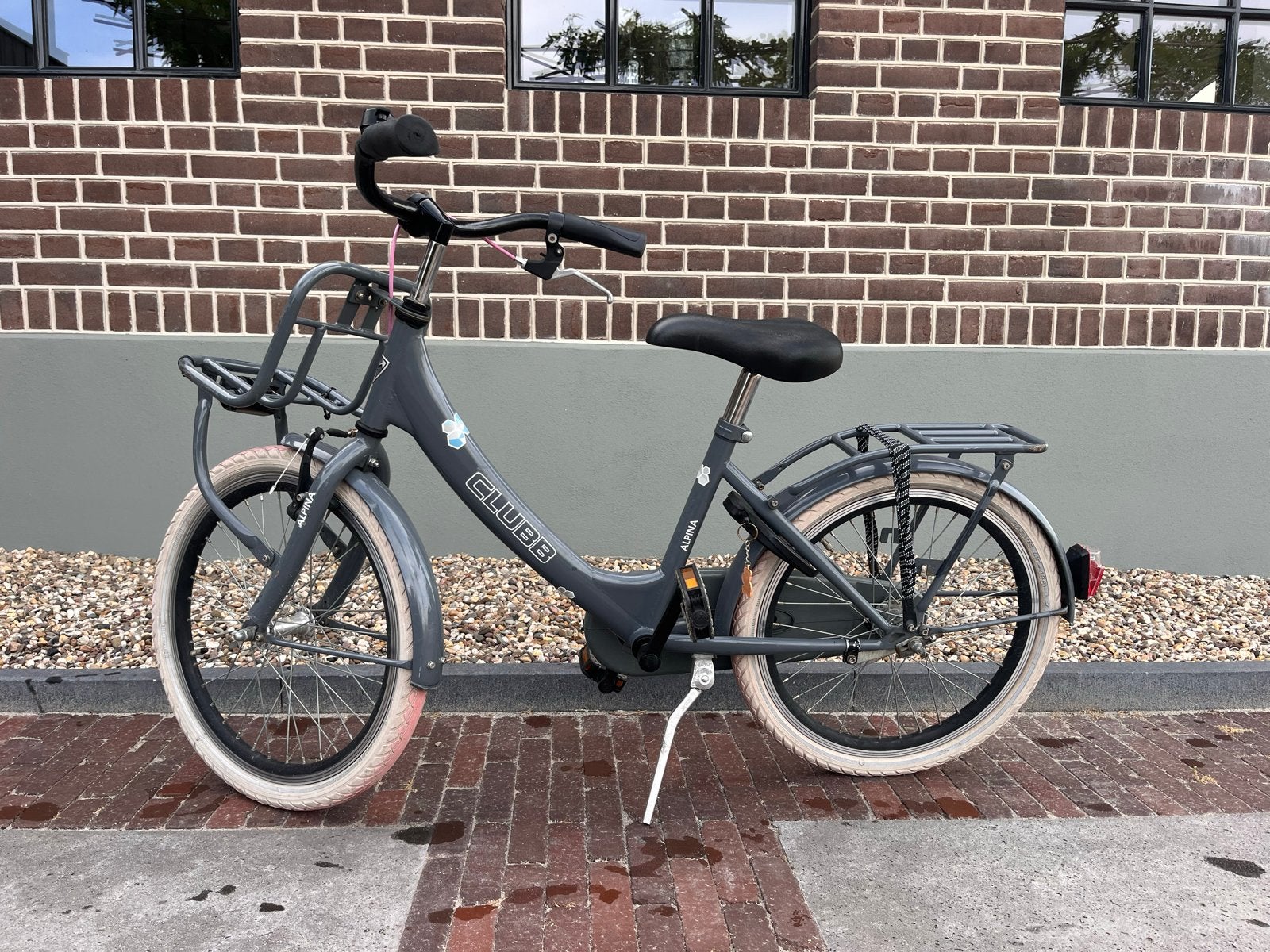 Alpina Clubb kinderfiets 20 inch - Grijs, Fietsen en Brommers, Ophalen, Gebruikt, Velgrem, 16 tot 20 inch