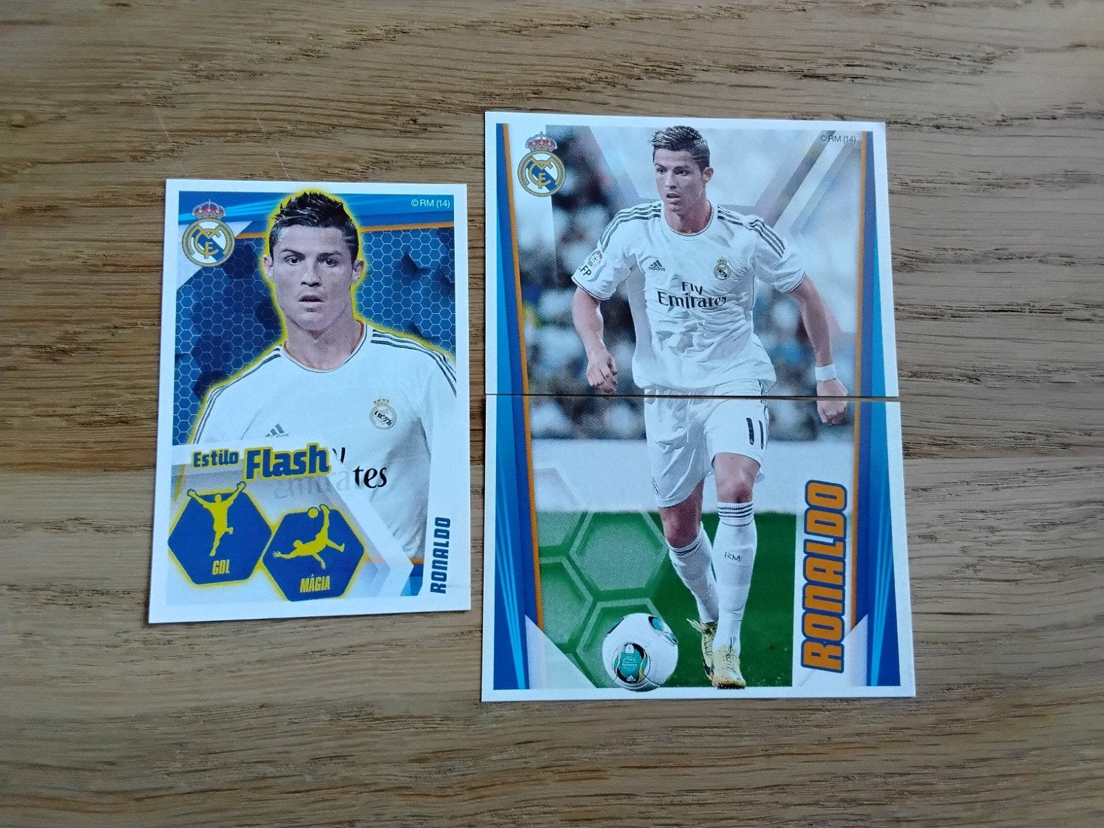 3 Real Madrid 2013-2014 Panini sticker Cristiano Ronaldo, Ophalen of Verzenden, Zo goed als nieuw, Buitenlandse clubs, Poster, Plaatje of Sticker