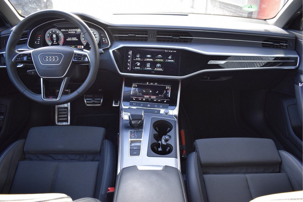 Audi A6 Limousine 40 TFSI S-line edition Competition Adaptiv, Auto's, Audi, Euro 6, 4 cilinders, Blauw, Leder en Stof