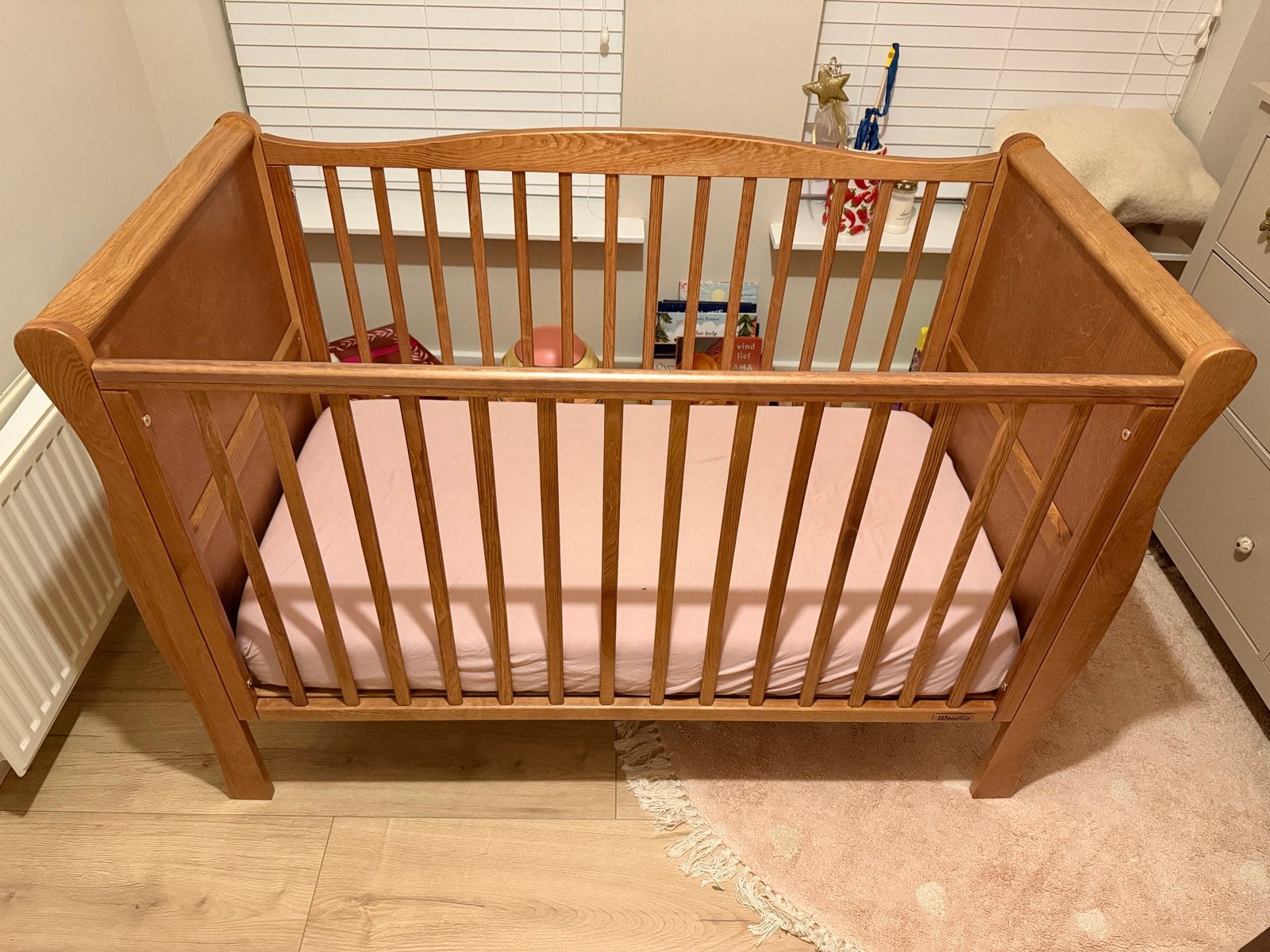 Woodies ledikant (70x140) - Zo goed als nieuw, Kinderen en Baby's, Babywiegjes en Ledikanten, Ophalen, Zo goed als nieuw, Ledikant
