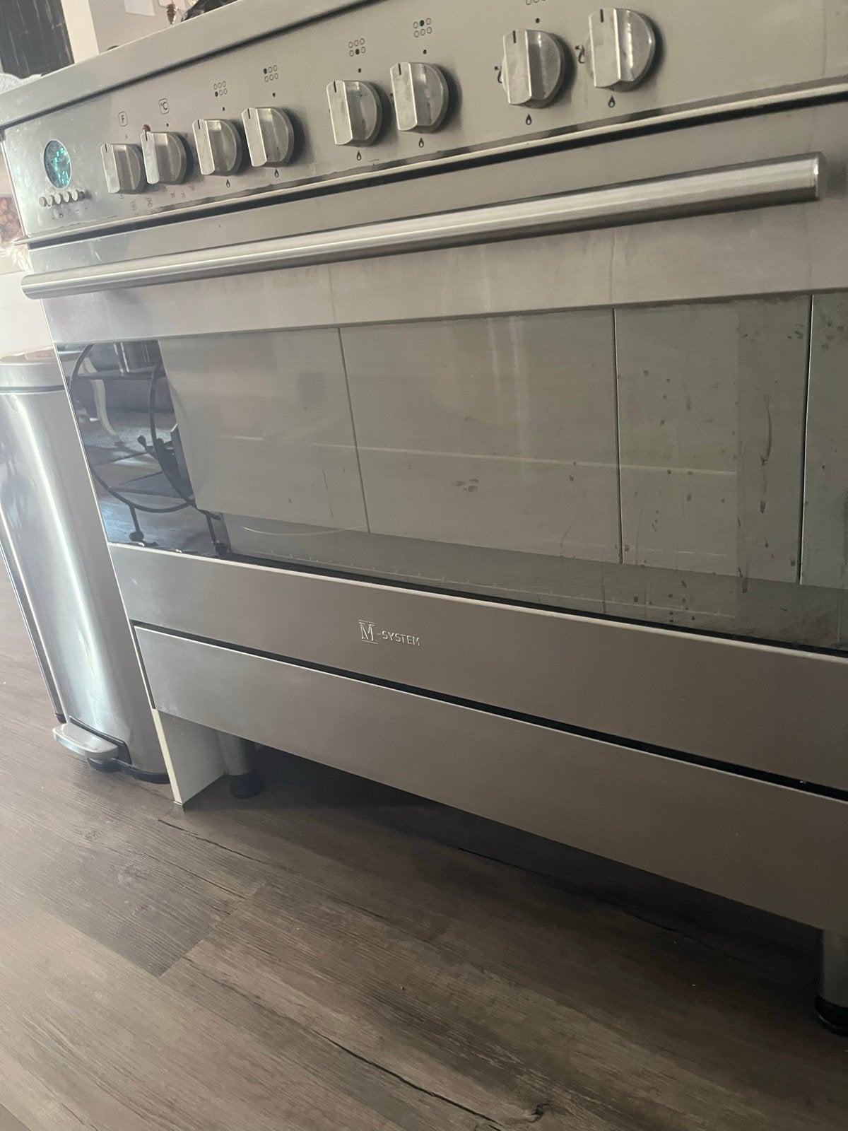 M System Vrijstaand Gasfornuis met Oven, Ophalen, Gebruikt, 60 cm of meer, Gas