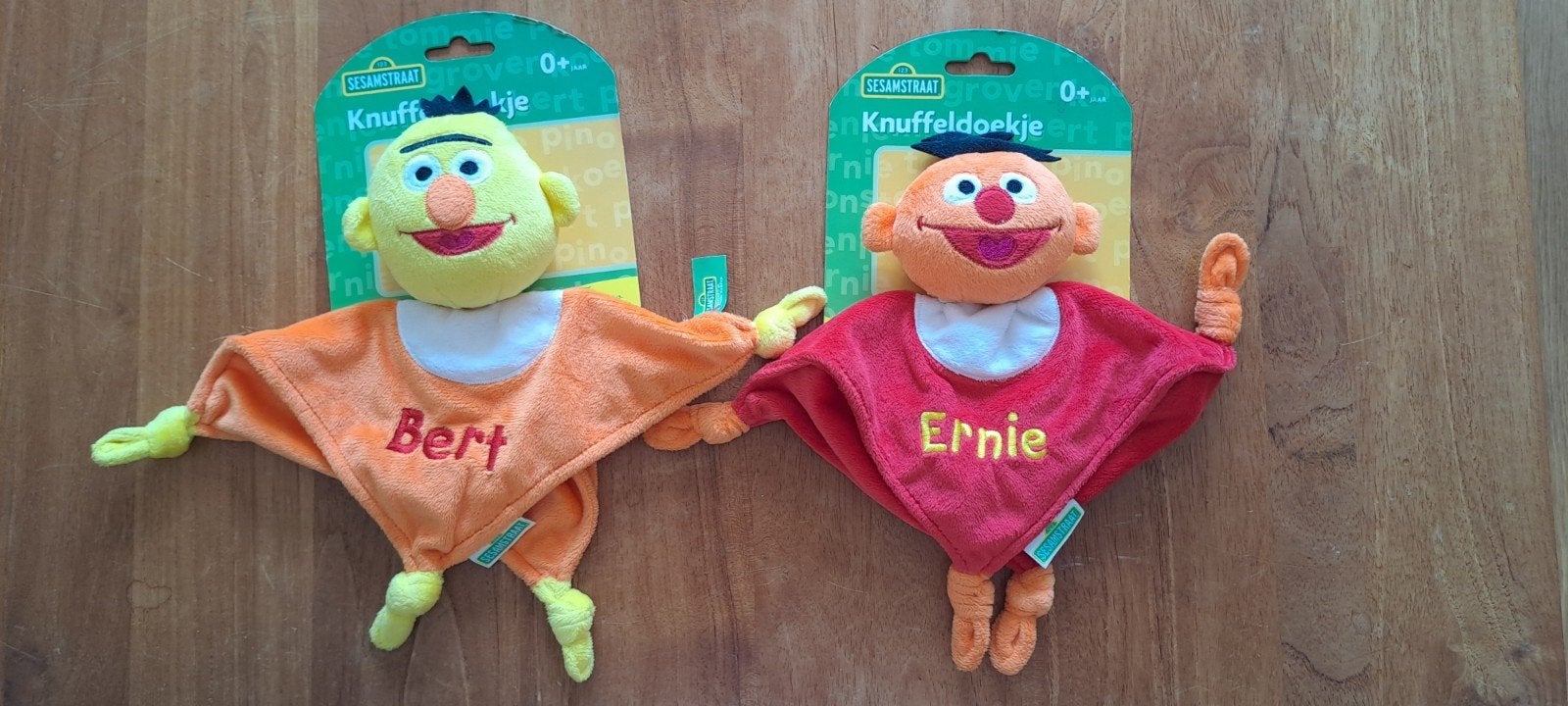 Knuffeldoekjes Sesamstraat Bert en Ernie, Ophalen, Nieuw, Overige typen
