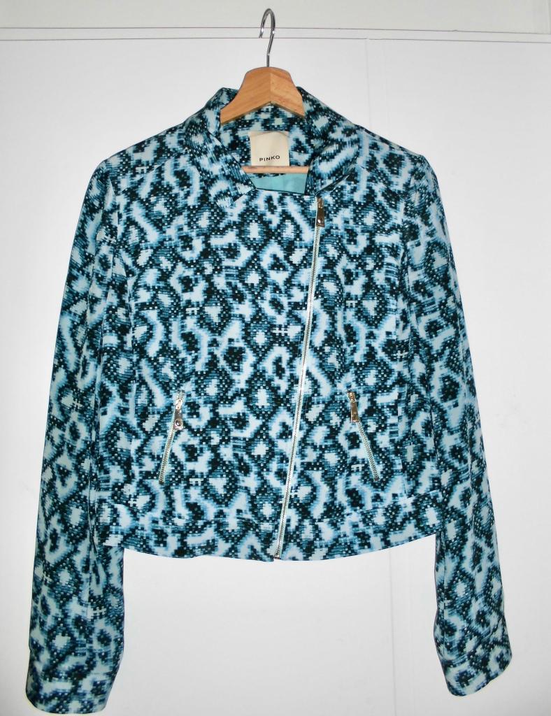 Pinko zijden jasje maat 38 zgan, Blauw, Ophalen of Verzenden, Zo goed als nieuw, Jasje