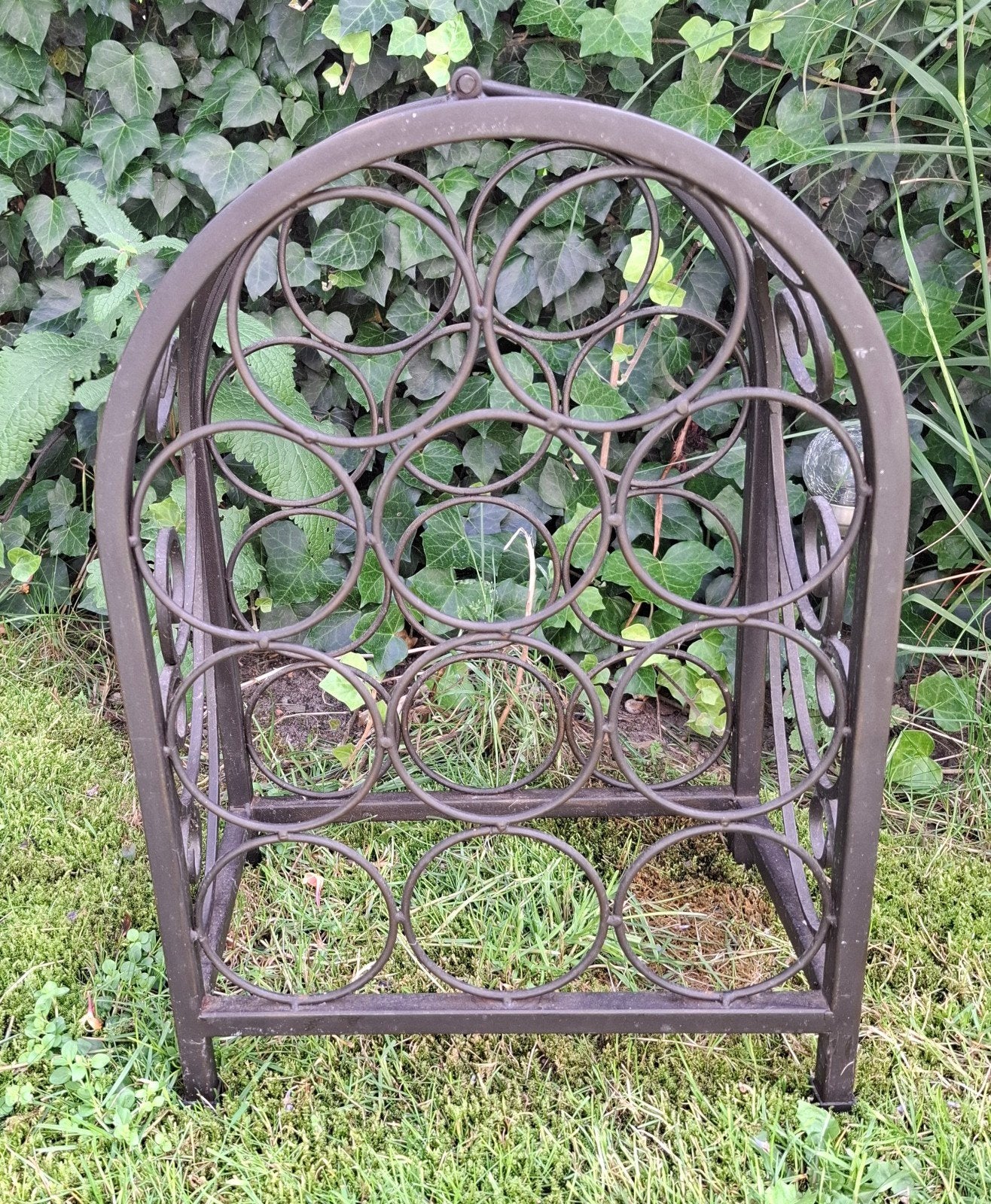Metalen (gietijzeren) wijnrek, Huis en Inrichting, Woonaccessoires | Wijnrekken, Ophalen, Metaal, Minder dan 50 cm