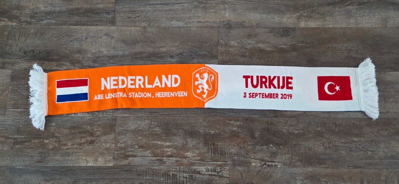 Sjaal Nederland - Turkije, Verzamelen, Sportartikelen en Voetbal, Ophalen of Verzenden, Zo goed als nieuw, Overige binnenlandse clubs