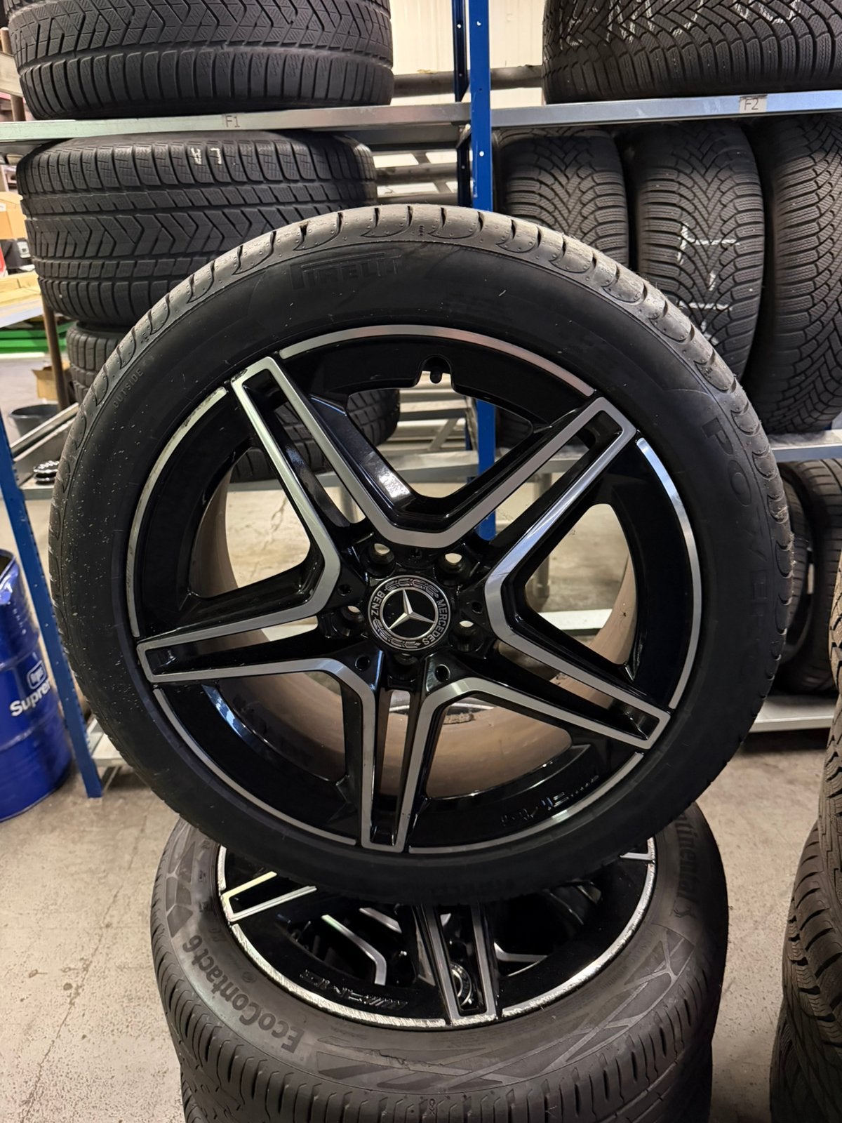 Mercedes A klasse Cla amg wielen, 18 inch, Gebruikt, Banden en Velgen, Ophalen of Verzenden