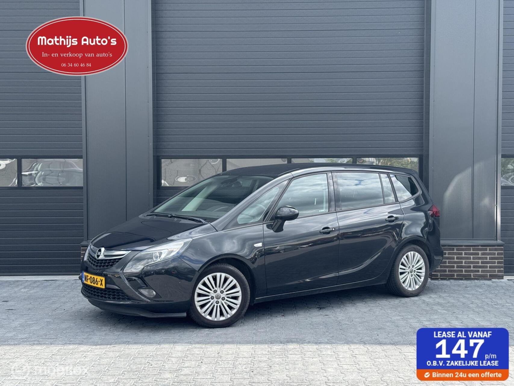 Opel Zafira Tourer 1.4 Innovation 7 persoons Nette staat! Go, Auto's, Automatische klimaatregeling, Euro 6, 4 cilinders, 7 stoelen