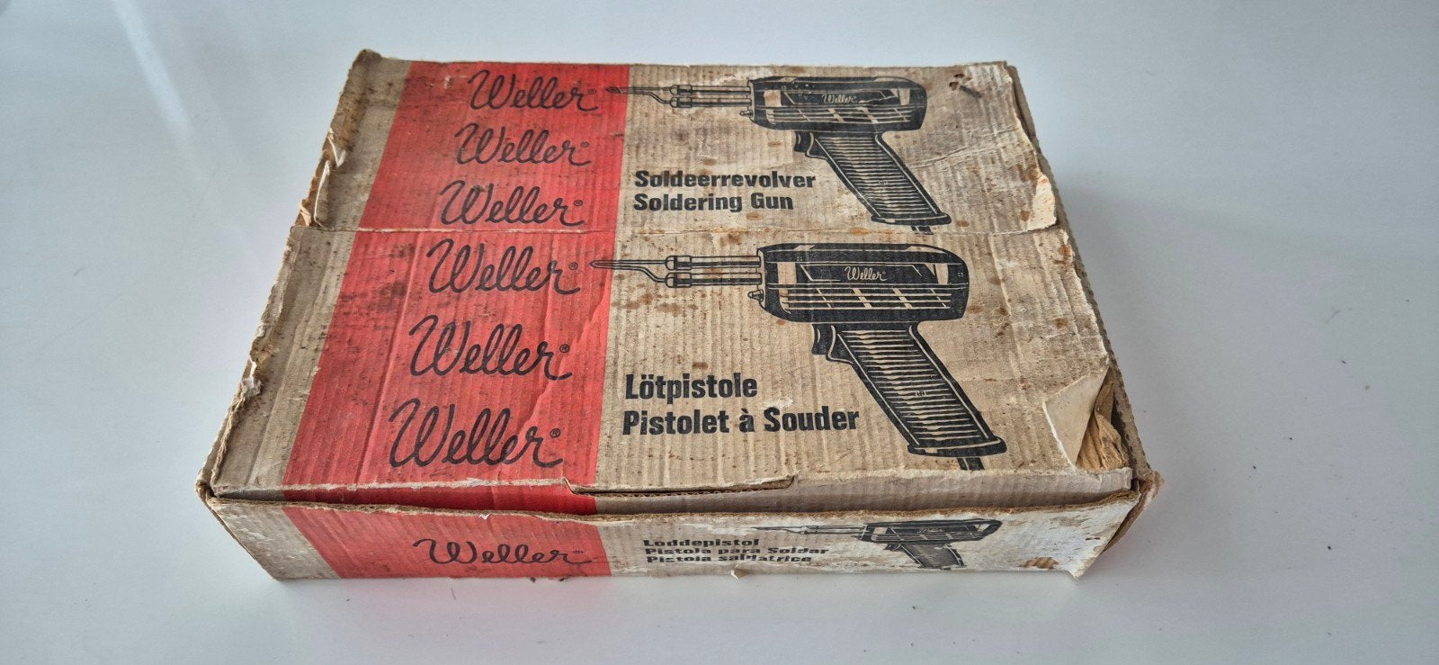 Vintage Weller Soldeerpistool Record Type 8100C - Compleet, Ophalen of Verzenden, Gebruikt
