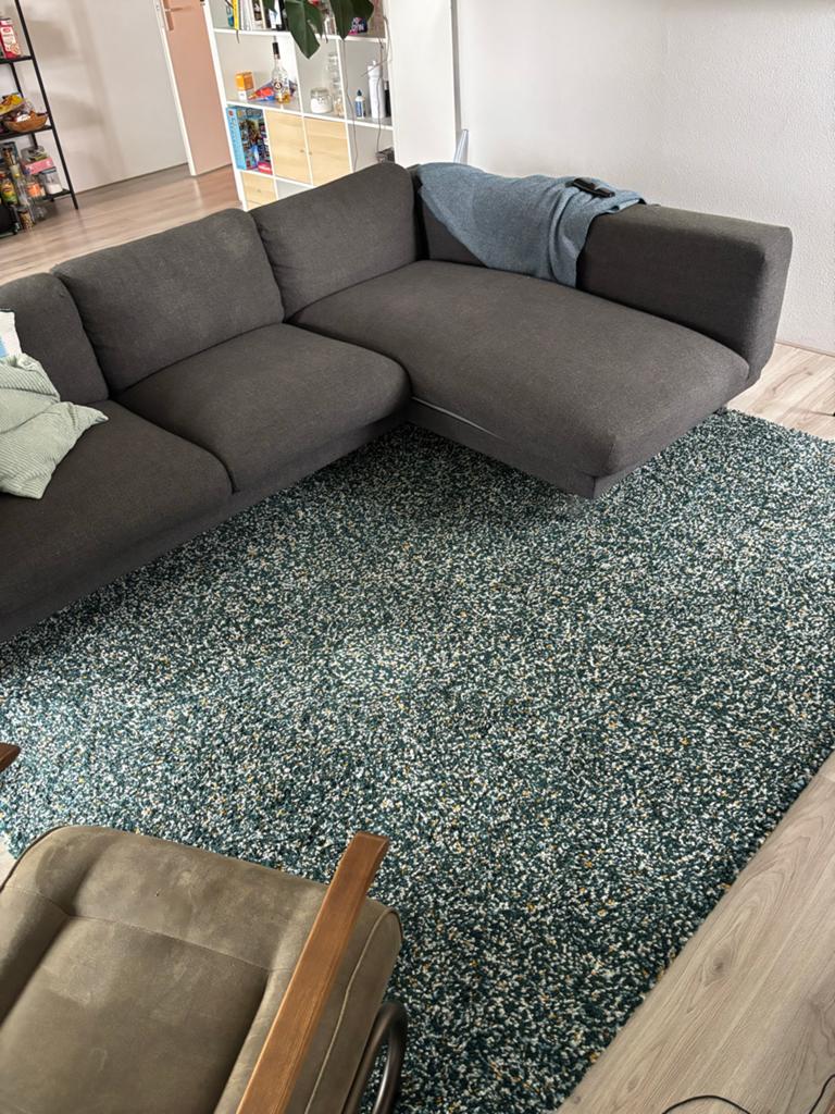IKEA Vindum vloerkleed groen met spikkels 270x200cm, Ophalen of Verzenden, Zo goed als nieuw, 200 cm of meer, Rechthoekig