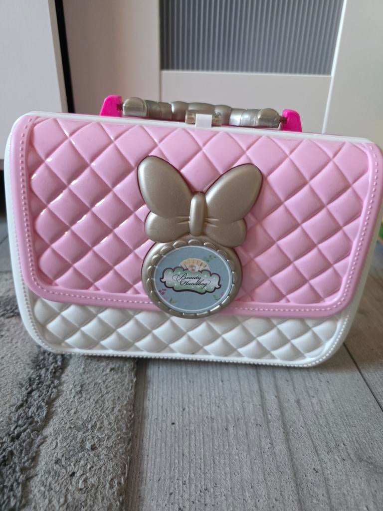 Beauty Handbag Speelset - Make-up en Sieraden Koffer, Ophalen of Verzenden, Gebruikt, Meisje