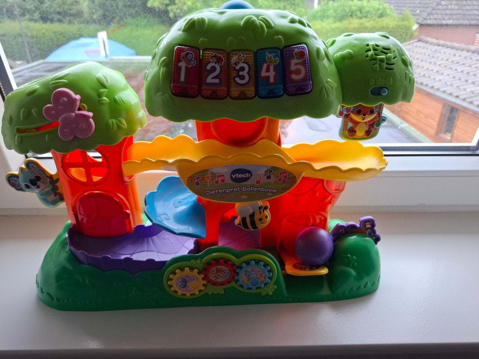 VTech Ballenboom en Dierenpret met 3 ballen, Kinderen en Baby's, Ophalen, Zo goed als nieuw, Overige typen, Met licht