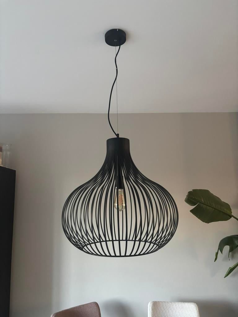Zwarte hanglamp 60cm, Ophalen of Verzenden, Zo goed als nieuw, Minder dan 50 cm