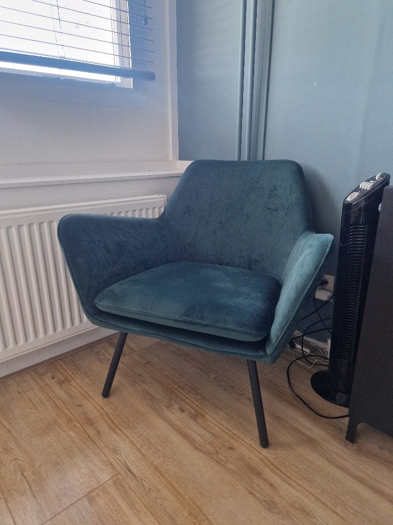 Fauteuil, Huis en Inrichting, Fauteuils, Ophalen, Gebruikt, 75 tot 100 cm, Stof