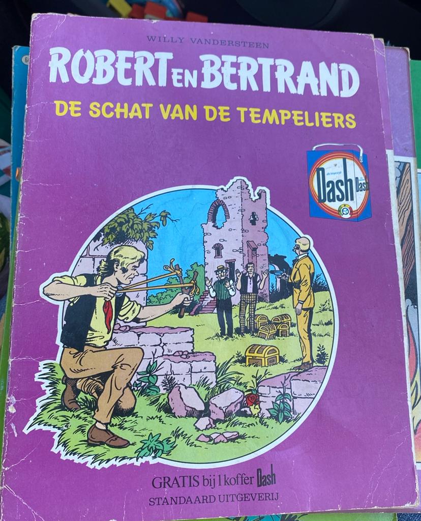 Robert en Betrand strip de schat van de tempeliers, Eén stripboek, Ophalen of Verzenden, Zo goed als nieuw
