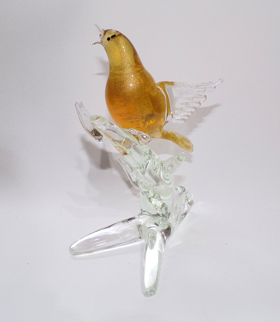 Murano / Elio Raffaeli - glaskunst vogel, Antiek en Kunst, Ophalen of Verzenden