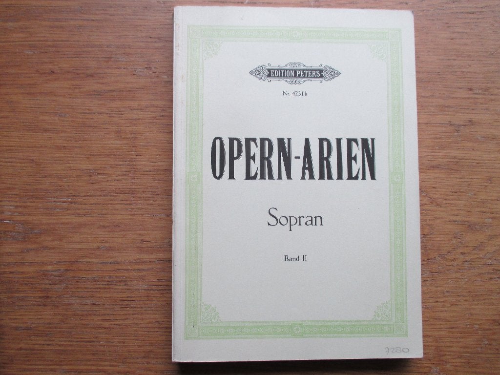 Opern-Arien Sopran Band II - Edition Peters (Klassiek), Klassiek, Zang, Ophalen of Verzenden, Zo goed als nieuw
