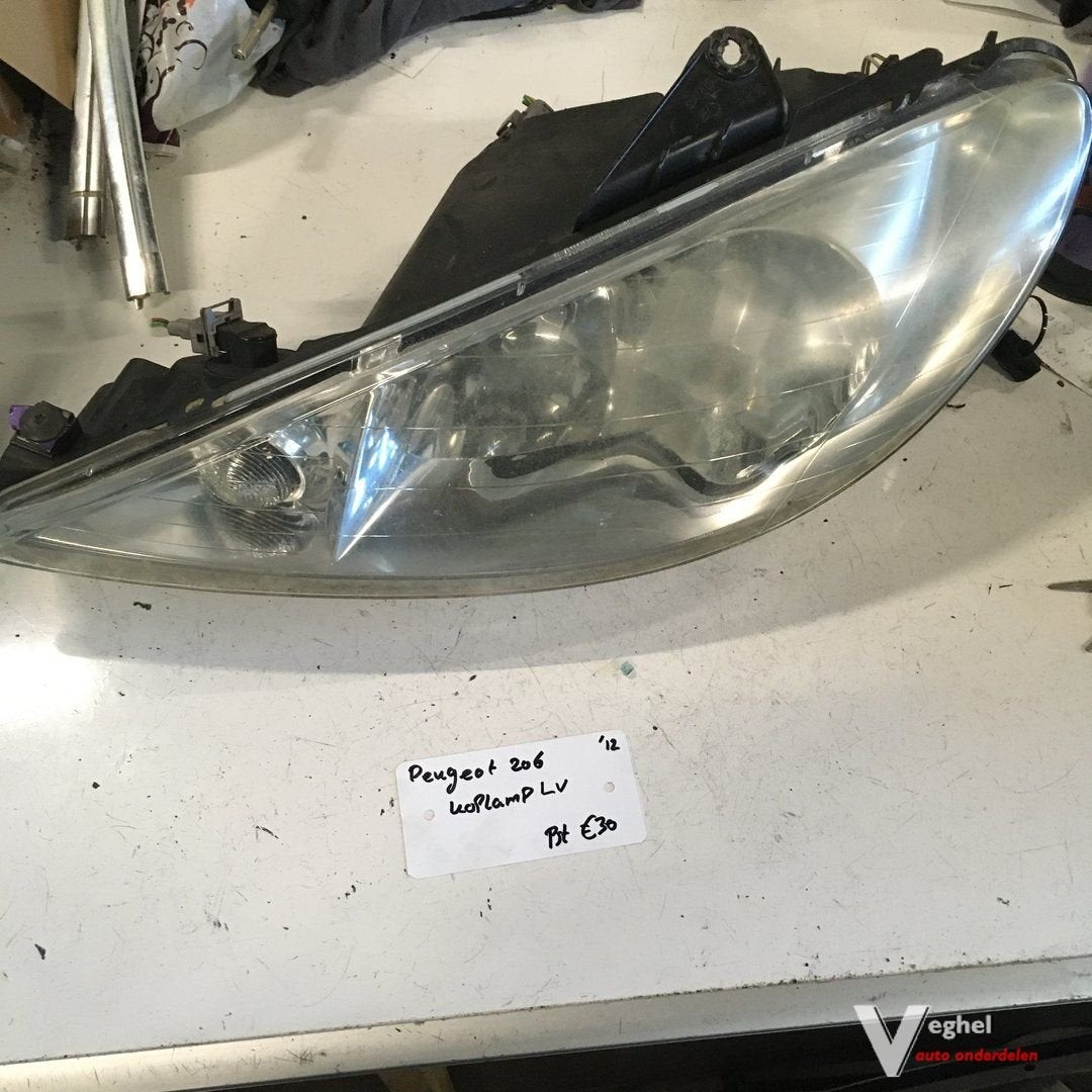 Peugeot 206 2002 Koplamp Links, Auto-onderdelen, Gebruikt, -, -, Ophalen of Verzenden