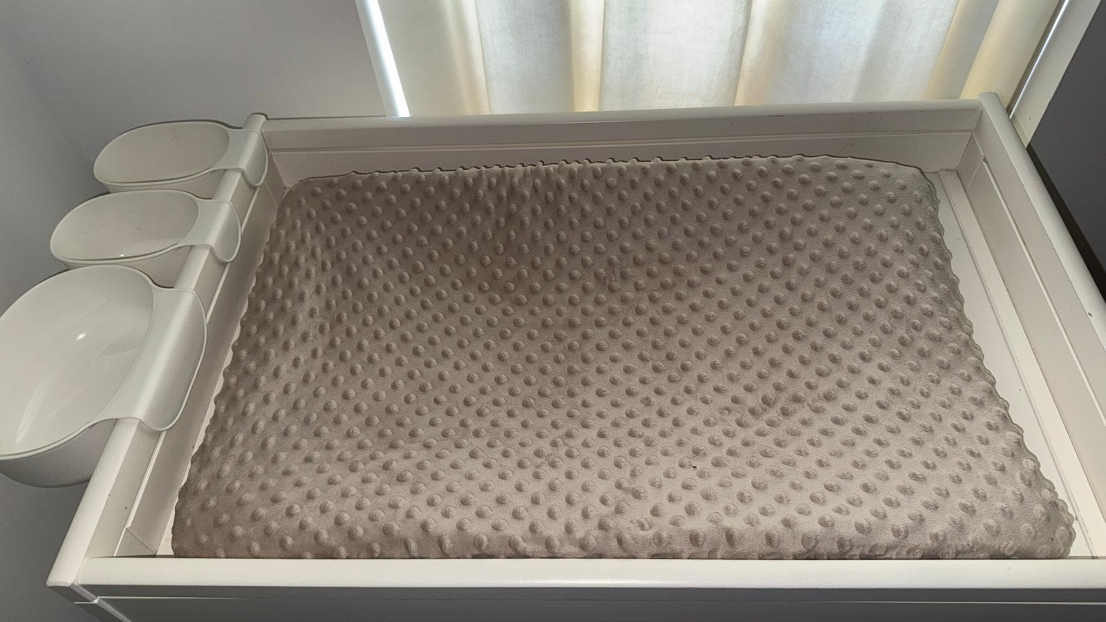 Ikea comode met aankleedkussen en bakjes, Ophalen of Verzenden, Zo goed als nieuw, Aankleedkussen, Overige merken